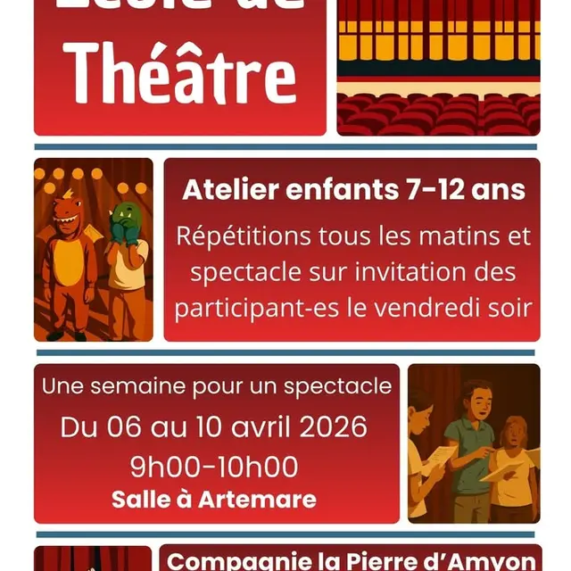 Atelier théâtre pour enfants de 7 à 12 ans avec la Cie la Pierre d'Amyon_Artemare