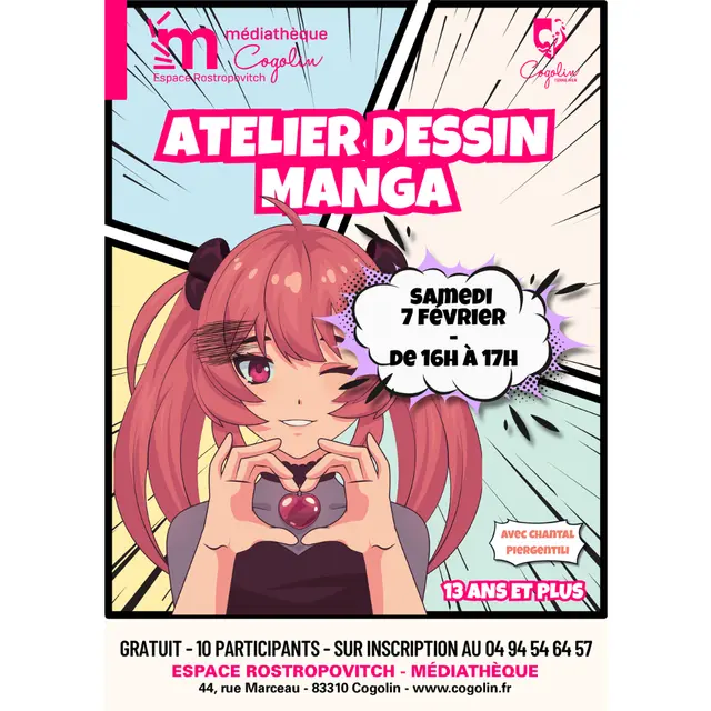 Atelier dessin manga ados_Cogolin