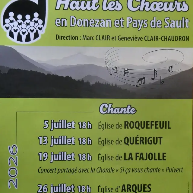 Concert Chorale Haut les Choeurs_Quérigut