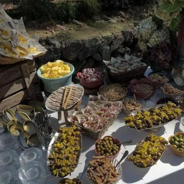 Visite des vignes et banquet dans les oliviers au Château la Valetanne