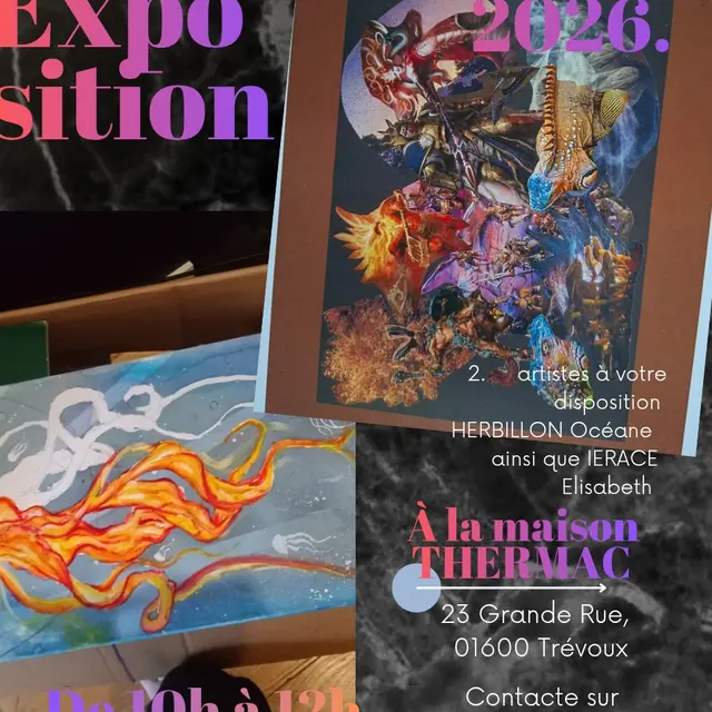 EXPOSITION MAISON THERMAC : Océane et Elisabeth_Trévoux