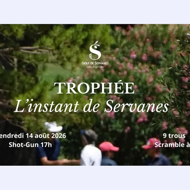 Compétition de golf Trophée L'instant de Servanes à Mouriès 14.08.26