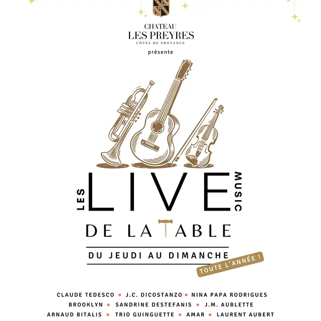 Musique live au château Les Preyres_Le Muy