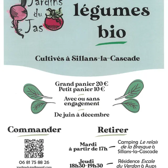 Vente de paniers de légumes bio_Sillans-la-Cascade