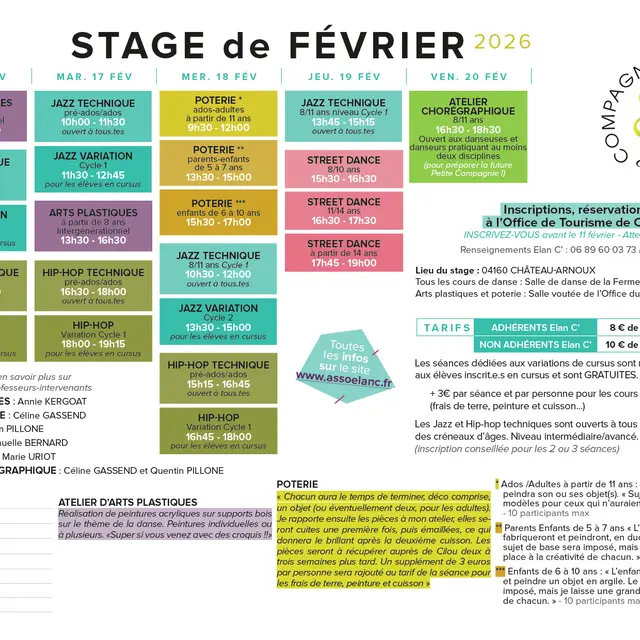 Stage de Février d'Elan C'_Château-Arnoux-Saint-Auban