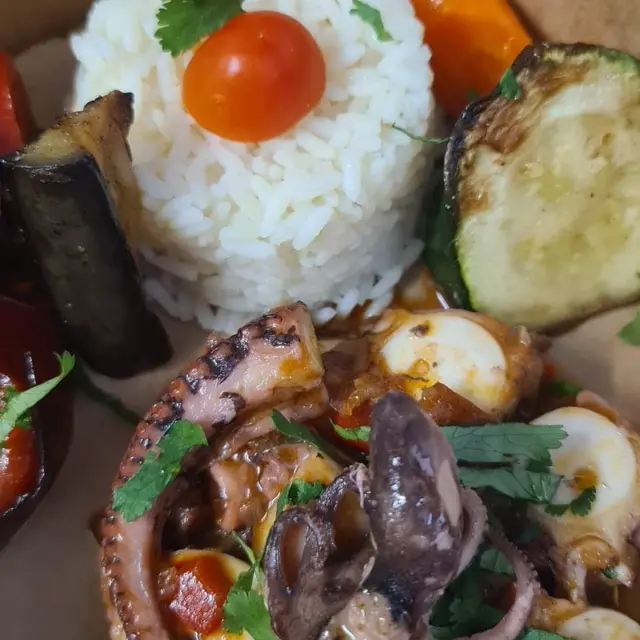 Ragoût de poulpe au chorizo