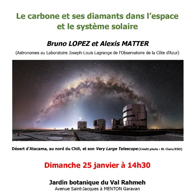 Désert d'Atacama, au nord du Chili, et son Very Large Telescope