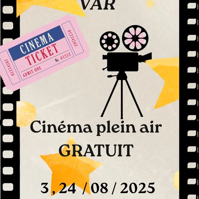 Cinéma sous les étoiles d'une nuit d'été - GRATUIT_Tourrettes