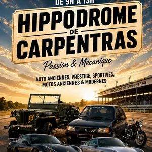 Rassemblement autos et motos anciennes et modernes_Carpentras