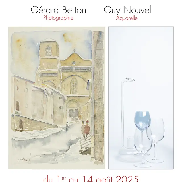 Exposition d'aquarelles et de photographies_La Chaise-Dieu