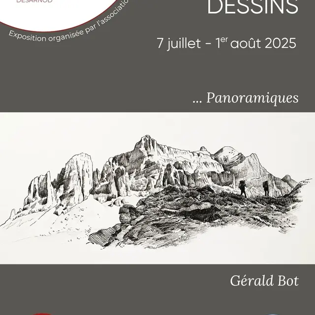 ... Panoramas : exposition de dessins de Gérald BOT_Samoëns