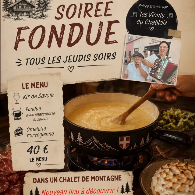 Soirée fondue au chalet des Bersets par l'Ensoleillé_La Chapelle-d'Abondance