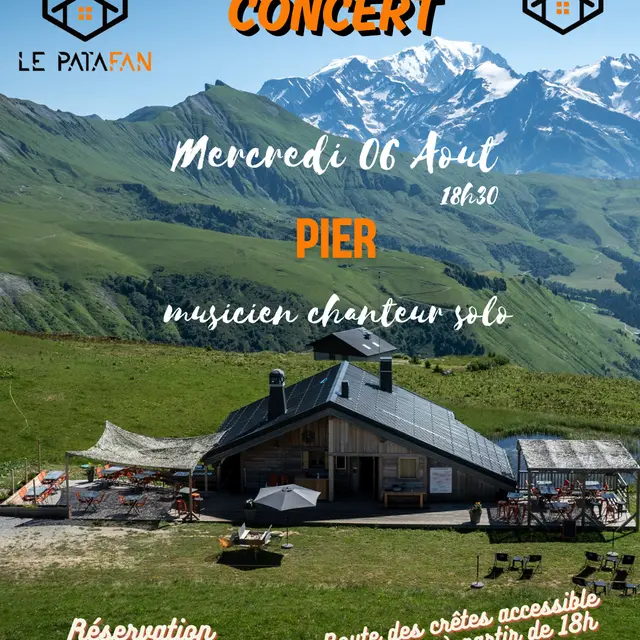 Concert au Patafan : Pier - musicien chanteur solo_Les Saisies