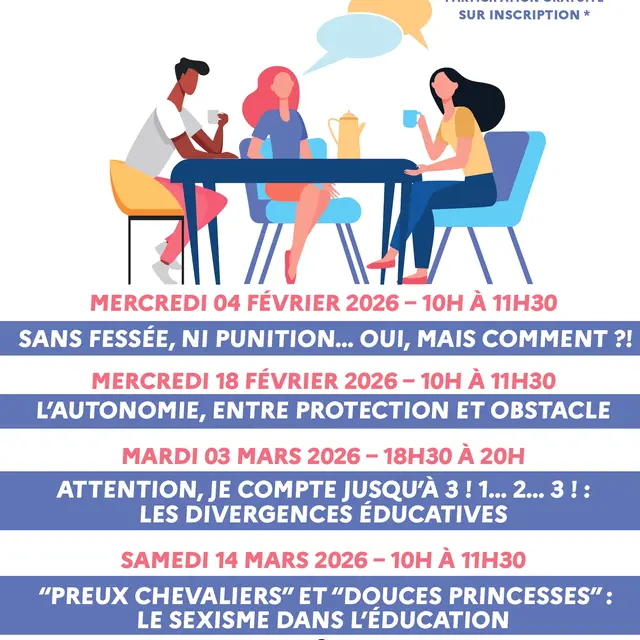 Café-parents : Attention, je compte jusqu'à 3 ! 1... 2... 3 ! : les divergences éducatives_La Seyne-sur-Mer