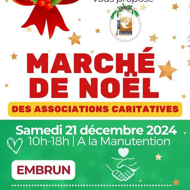 Marché de Noël des associations caritatives_Embrun