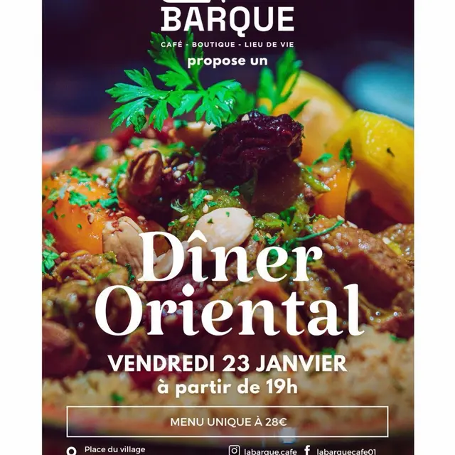 Diner oriental à la Barque_Champagne-en-Valromey