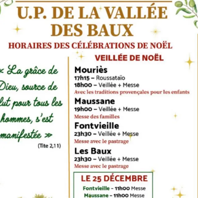 Messes de Noël à Fontvieille_Fontvieille