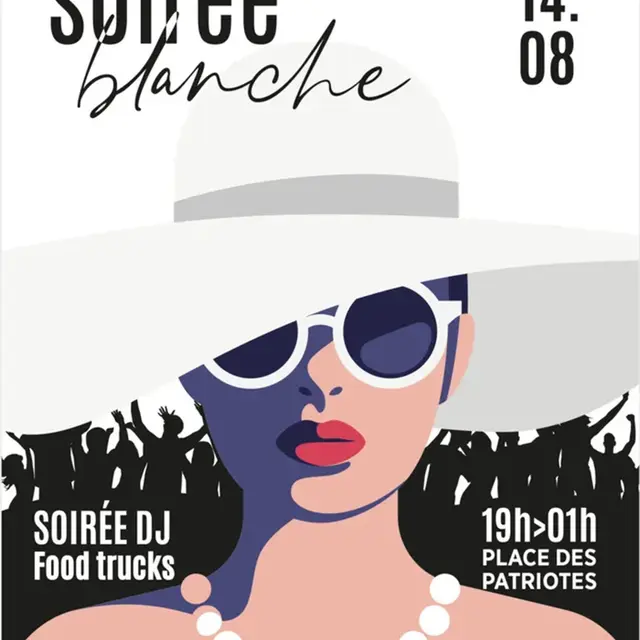 Affiche soirée blanche Mougins