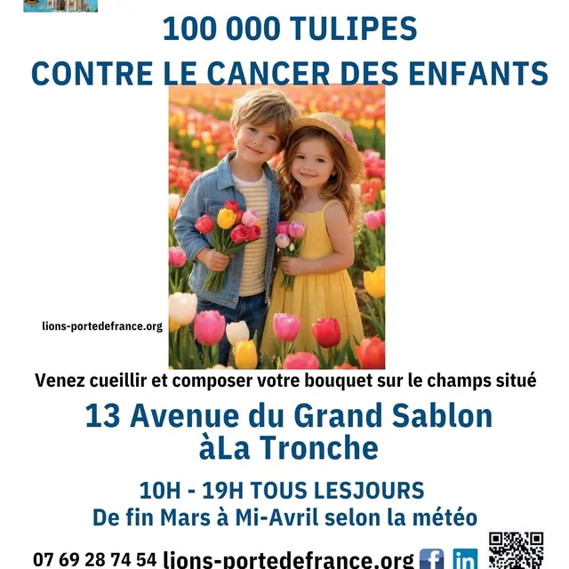 100 000 TULIPES POUR LES ENFNATS ATTEINTS DU CANCER_La Tronche