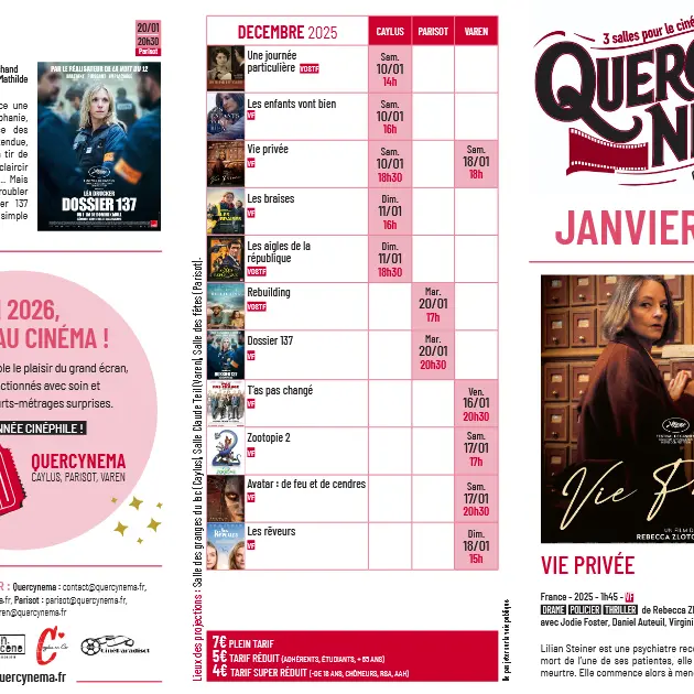 programme quercynema