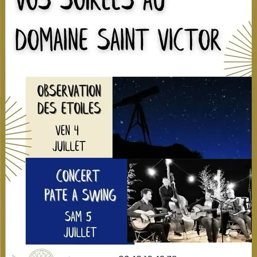 Concert de Pâte à Swing au Domaine Saint Victor à La Tour d' Aigues_La Tour-d'Aigues
