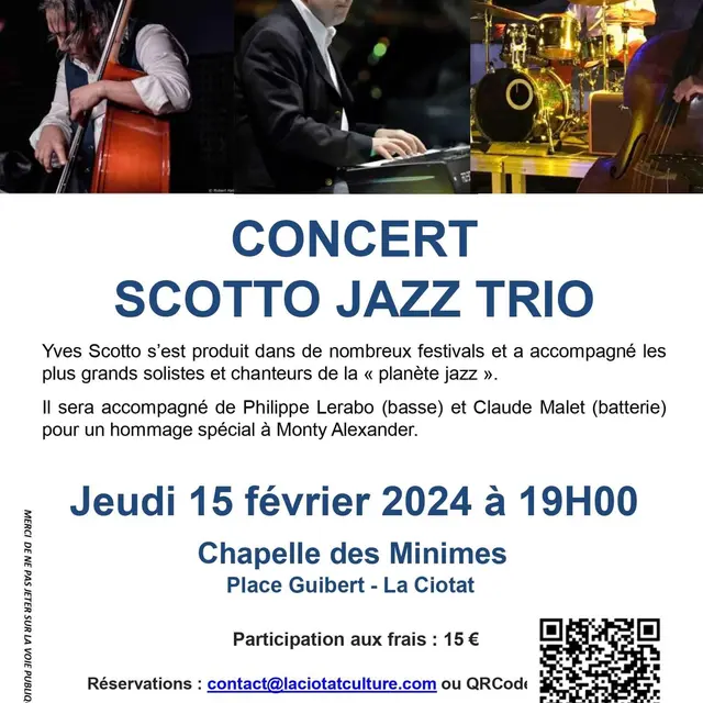 Concert Scotto Jazz Trio
