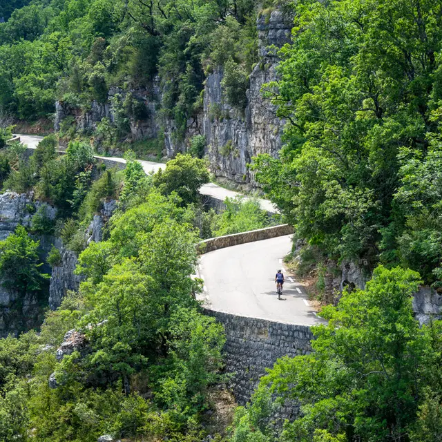 Tour du Verdon à vélo : Etape Aiguines - Trigance