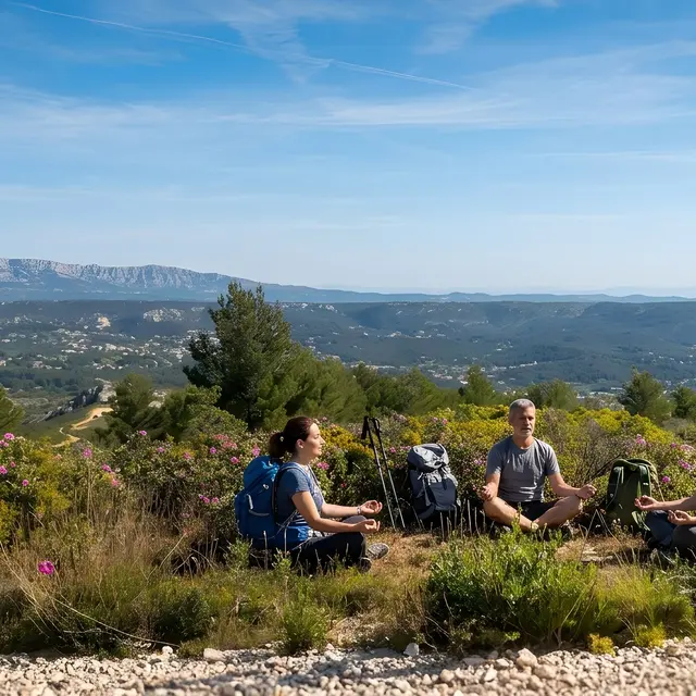 Marche des 5 sens au Mont du Marseillais - 1/2 journée_La Destrousse