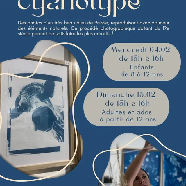 Atelier créatif: le Cyanotype ou procédé au Bleu de Prusse_Tourrettes