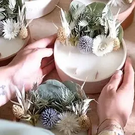 Les Invités de la Poterie : Créez votre bougie fleurie_Les Gets