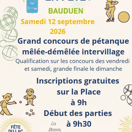 Fête du lac de Sainte Croix - Concours de boules à Bauduen_Bauduen
