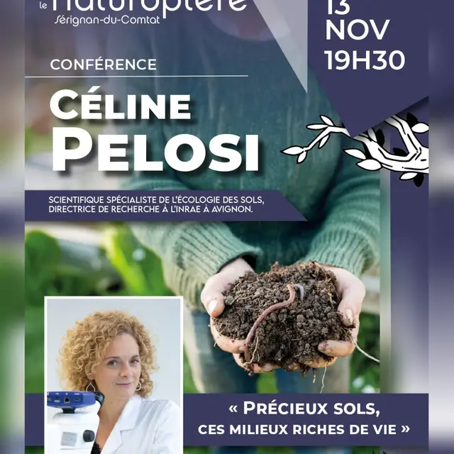 Conférence 'Précieux sols, ces milieux riches de vie' au Naturoptère_Sérignan-du-Comtat