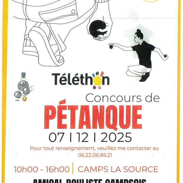 Concours de boules | Téléthon_Camps-la-Source