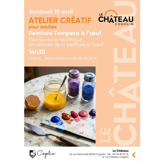 Atelier peinture à l'œuf_Cogolin