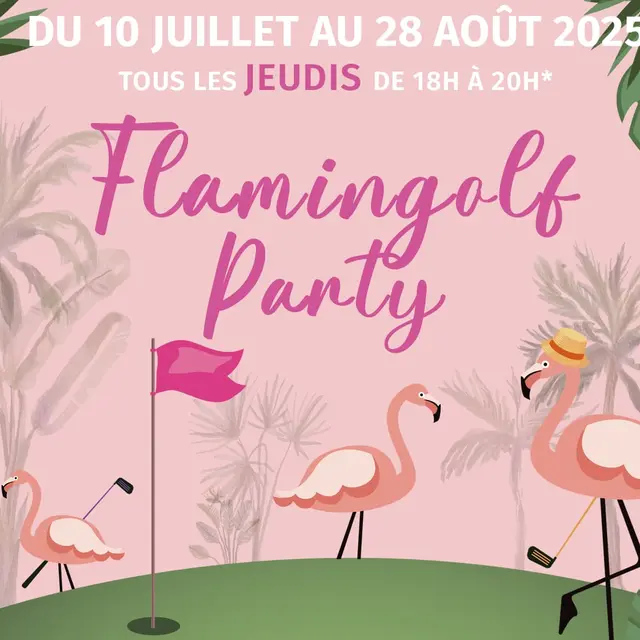 Flamingo party à Golf Up_Grimaud