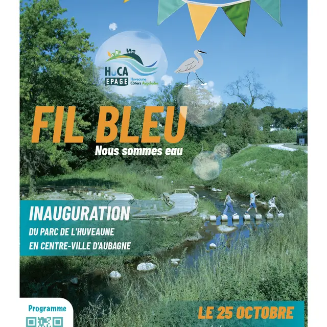 Fil Bleu – Nous sommes eau – Inauguration du parc de l’Huveaune_Aubagne