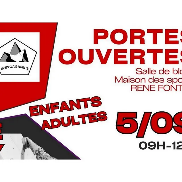 Portes ouvertes du club d'escalade M'Eygagrimpe à Eygalières 05.09.26