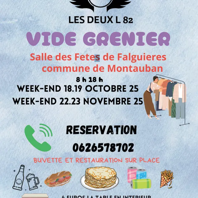Vide grenier - Salle de Falguières_Montauban