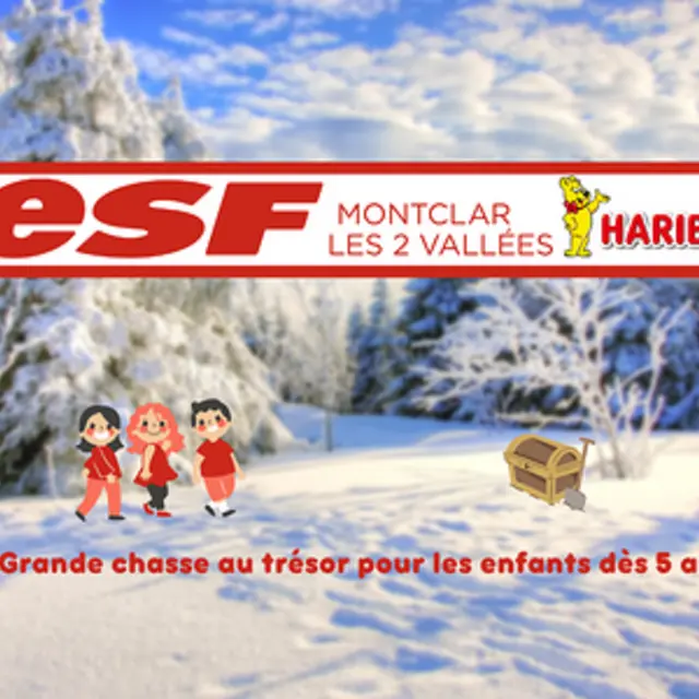 Chasse au trésor Haribo avec l'ESF à Montclar