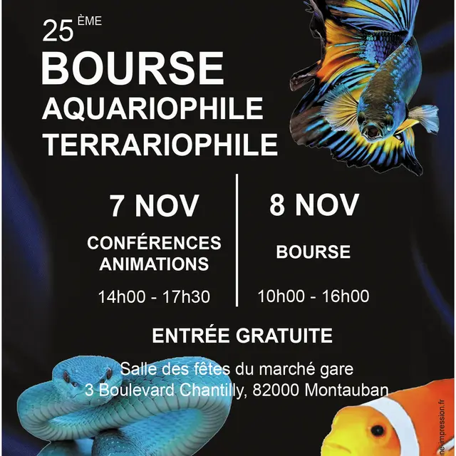 Bourse aquariophile et terrariophile