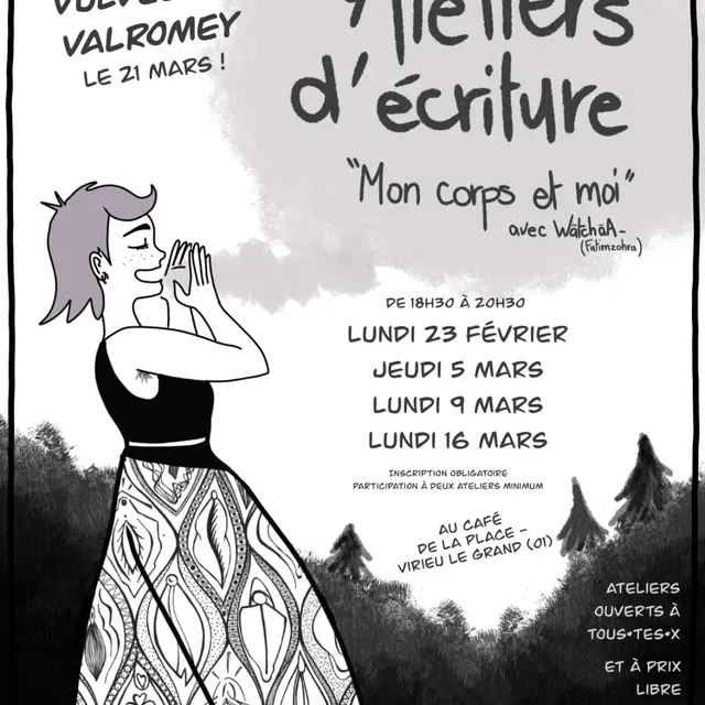 Ateliers d'écriture au Café de la Place_Virieu-le-Grand