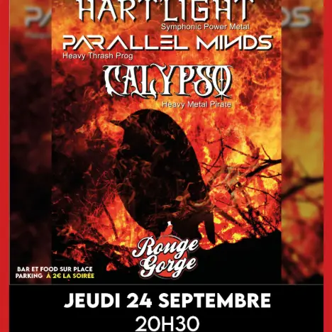 Hartlight / Parallel Minds / Calypso en concert_Avignon