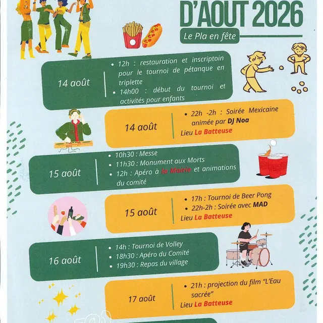 Fête du village Le Pla_Le Pla