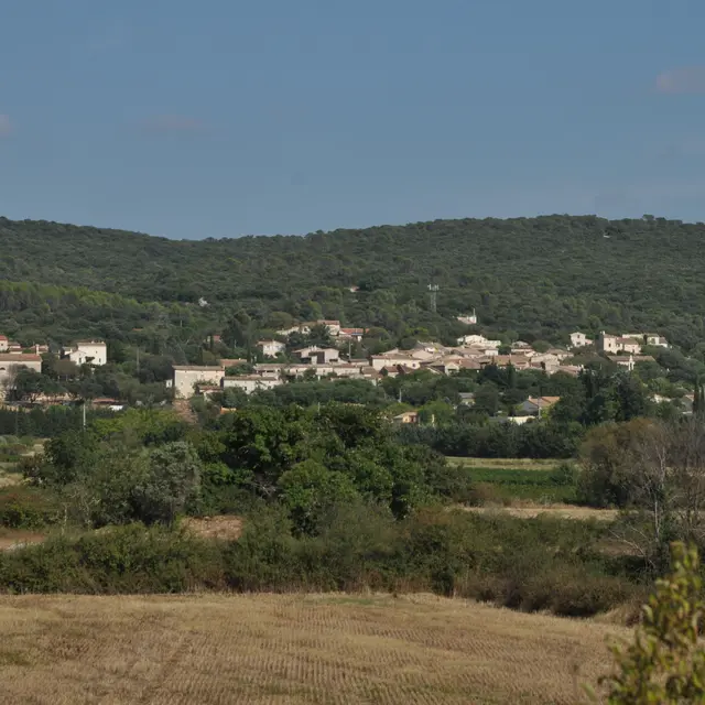Vue lointaine du village