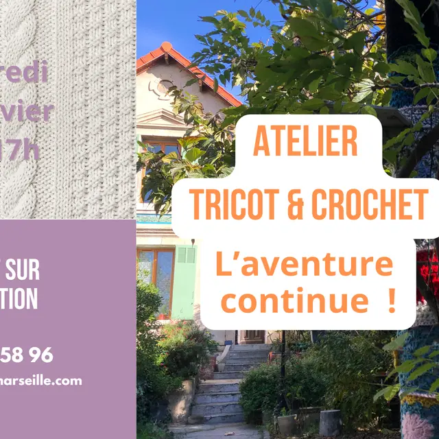 Atelier tricot et crochet à QG Marseille