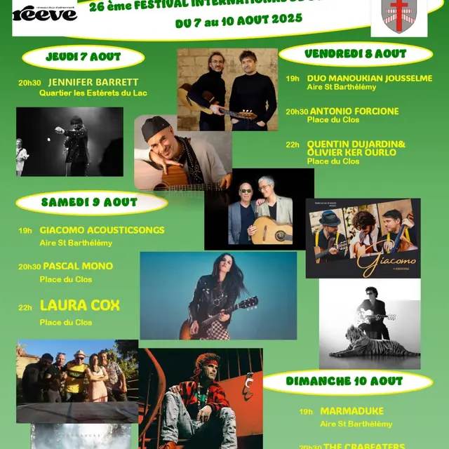 Festival international de guitare - 10 Concerts gratuits_Montauroux