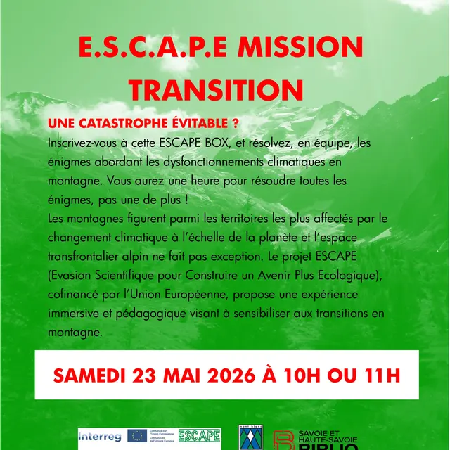 L'heure du clic : ESCAPE BOX mission transition_Saint-Gervais-les-Bains