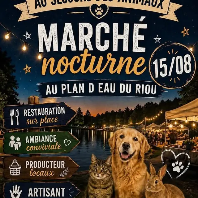 Marché nocturne au plan d'eau du Riou_Garde-Colombe