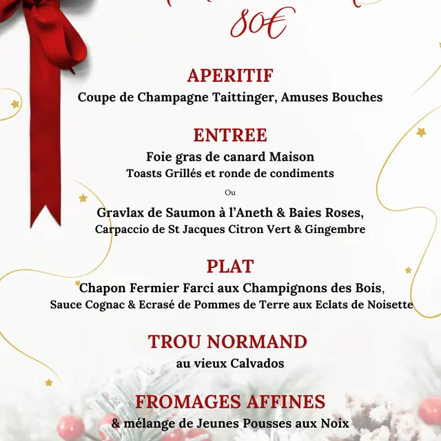 Menu de Noël 2025 - La Maison de la Sauce by Pignatelle - Beaulieu-sur-Mer_Beaulieu-sur-Mer