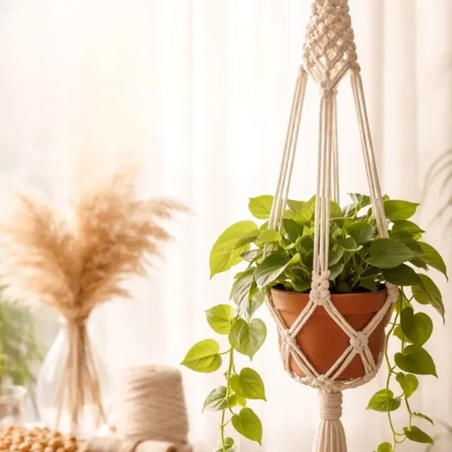 Atelier Suspension pour plante en macramé